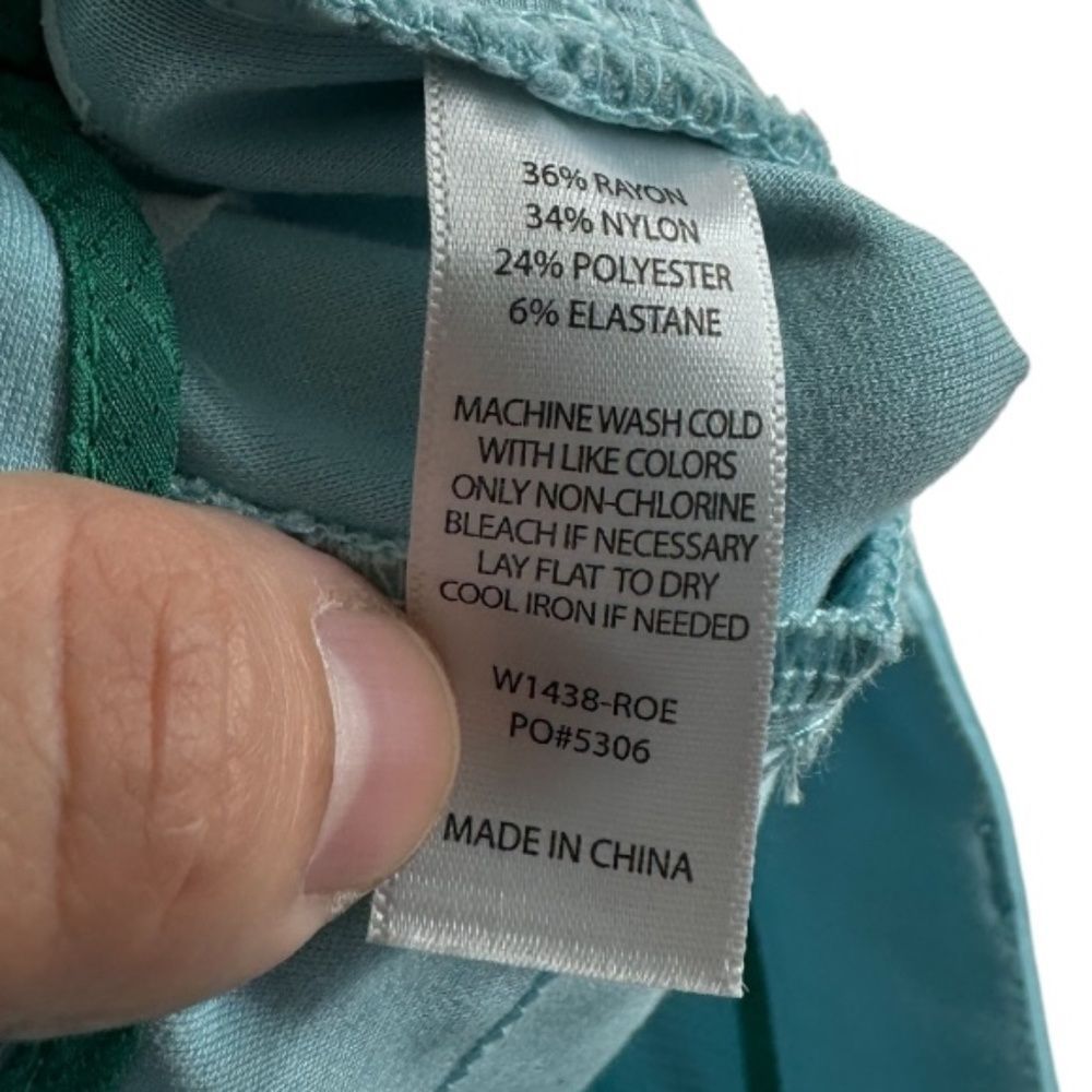 Betabrand Cropped Ankle Pants in Light Blue - Picture 6 of 12